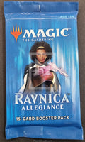 2019 Wizard of the Coast WOTC Magic The Gathering Ravnica Allegiance Trading Card Pack Art Set Front