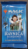 2019 Wizard of the Coast WOTC Magic The Gathering Ravnica Allegiance Trading Card Pack Art Set Front