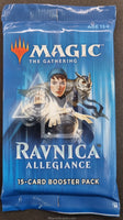 2019 Wizard of the Coast WOTC Magic The Gathering Ravnica Allegiance Trading Card Pack Art Set Front