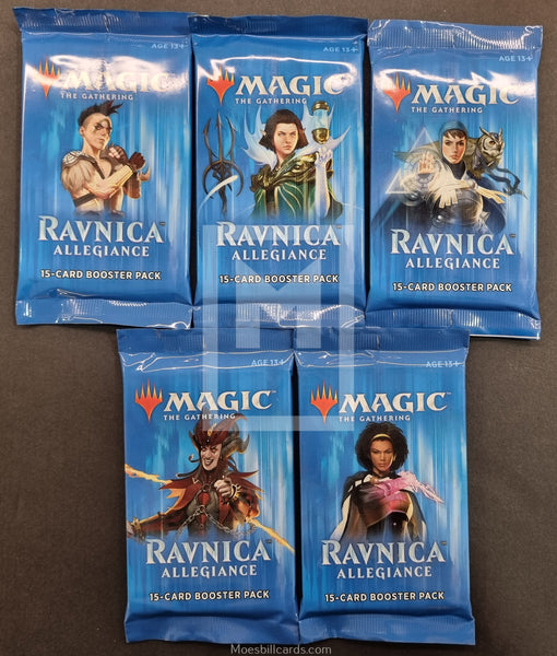 2019 Wizard of the Coast WOTC Magic The Gathering Ravnica Allegiance Trading Card Pack Art Set Front
