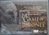 2020 Rittenhouse Archives Game of Thrones GOT The Complete Autograph Trading Card Gold Ian Whyte as Wun Wun Back