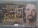 2020-Rittenhouse-Archives-Game-of-Thrones-GOT-The-Complete-Autograph-Trading-Card-Gold-Staz-Nair-as-Qhono-Back