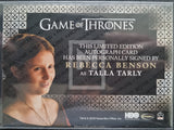 2020-Rittenhouse-Archives-Game-of-Thrones-GOT-The-Complete-Autograph-Trading-Card-Valyrian-Steel-Rebecca-Benson-as-Talla-Tarly-Back