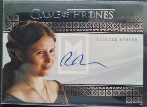 2020-Rittenhouse-Archives-Game-of-Thrones-GOT-The-Complete-Autograph-Trading-Card-Valyrian-Steel-Rebecca-Benson-as-Talla-Tarly-Front