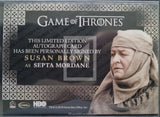 2020-Rittenhouse-Archives-Game-of-Thrones-GOT-The-Complete-Autograph-Trading-Card-Valyrian-Steel-Susan-Brown-as-Septa-Mordane-Back