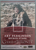 2020 Rittenhouse Archives Game of Thrones GOT The Complete Autograph Trading Card Inscription Art Parkinson as Rickon Stark Rickon Back