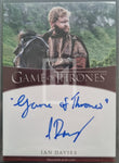 2020 Rittenhouse Archives Game of Thrones GOT The Complete Autograph Trading Card Inscription Ian Davies as Morgan Front