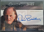2020 Rittenhouse Archives Game of Thrones GOT The Complete Autograph Trading Card Valyrian Steel David Bradley as Walder Frey Front