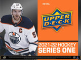 2021-22 Upper Deck Hockey Series One (1) Factory Sealed Trading Card Blaster Box - 6 Packs per box