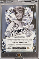 2021 Leaf Pop Century Autograph Trading Card Stunning Starlets SS-CS1 Connie Stevens 10/10 Black Parallel Back