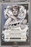 2021 Leaf Pop Century Autograph Trading Card Stunning Starlets SS-CS1 Connie Stevens 10/10 Black Parallel Back