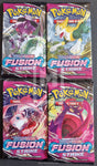 2021 Pokemon Trading Card Game Sword and Shield Fusion Strike Trading Card 4 Pack Art Set Front