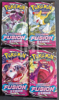 2021 Pokemon Trading Card Game Sword and Shield Fusion Strike Trading Card 4 Pack Art Set Front