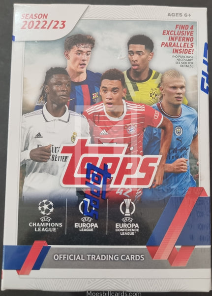 2022-23-Topps-UEFA-Champions-League-Soccer-Trading-Card-Blaster-Box-Front