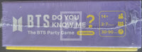 BTS Do You Know Me game box with purple and yellow design