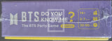 BTS Do You Know Me game box with purple and yellow design