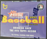 2022-Topps-MLB-Baseball-Heritage-High-Number-Trading-Card-Blaster-Box-Top