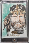 2022 CZX Middle-Earth Artist Sketch Trading Card Aragon Alex Starling Front