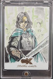 2022 CZX Middle-Earth Artist Sketch Trading Card Strider Aragon Front