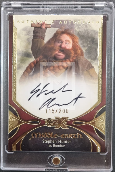 2022 CZX Middle-Earth Autograph Trading Card SH-B Stephen Hunter as Bombur Dwarf Front