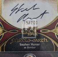 2022 CZX Middle-Earth Autograph Trading Card SH-B Stephen Hunter as Bombur Dwarf Number