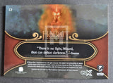 2022 Cryptozoic CZX Middle Earth Lord of the Rings Base Trading Card 12 Back