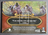 2022 Cryptozoic CZX Middle Earth Lord of the Rings Base Trading Card 25 Back