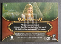 2022 Cryptozoic CZX Middle Earth Lord of the Rings Base Trading Card 29 Back