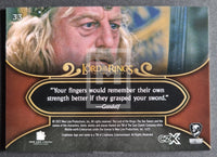 2022 Cryptozoic CZX Middle Earth Lord of the Rings Base Trading Card 33 Back