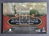 2022 Cryptozoic CZX Middle Earth Lord of the Rings Base Trading Card 35 Back