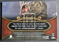 2022 Cryptozoic CZX Middle Earth Lord of the Rings Base Trading Card 37 Back