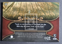 2022 Cryptozoic CZX Middle Earth Lord of the Rings Base Trading Card 38 Back