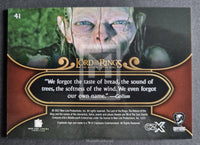 2022 Cryptozoic CZX Middle Earth Lord of the Rings Base Trading Card 41 Back