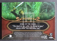 2022 Cryptozoic CZX Middle Earth Lord of the Rings Base Trading Card 43 Back