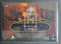 2022 Cryptozoic CZX Middle Earth Lord of the Rings Green Parallel Trading Card 28 31/45 Back