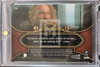 2022 Cryptozoic CZX Middle Earth Lord of the Rings Green Parallel Trading Card 46 5/45 Back