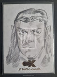 2022 Cryptozoic CZX Middle Earth Lord of the Rings Insert Trading Card Artist Sketch Elrond Debjit Kar Front