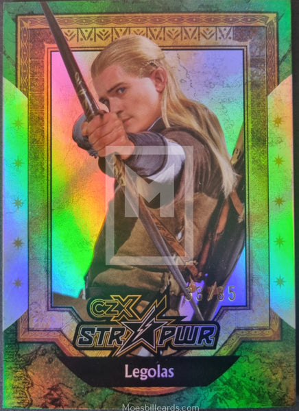 Legolas drawing an arrow green STRPWR insert parallel.