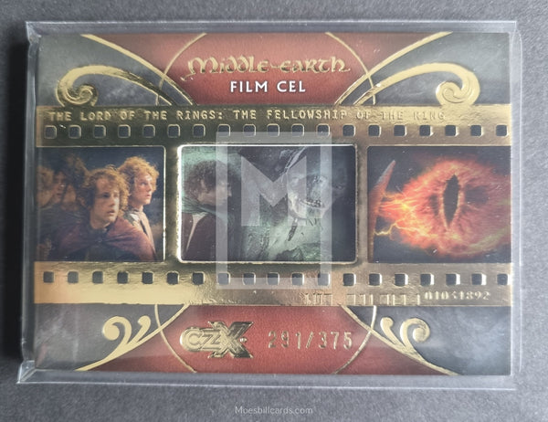 2022 Cryptozoic CZX Middle Earth Lord of the Rings Insert Trading Card Film Cel F13 Frodo 291/375 Front