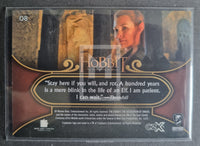 2022 Cryptozoic CZX Middle Earth Lord of the Rings Red Parallel Trading Card 8 113/125 Back
