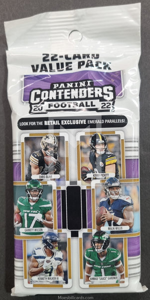 2022 Panini NFL Football Contenders Retail Fat Trading Card Pack Front