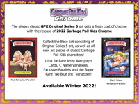 2022 Topps Garbage Pail Kids GPK Chrome Series 5 Trading Card Sell Sheet