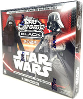 2022 Topps Star Wars Chrome Black Trading Card Hobby Box Side