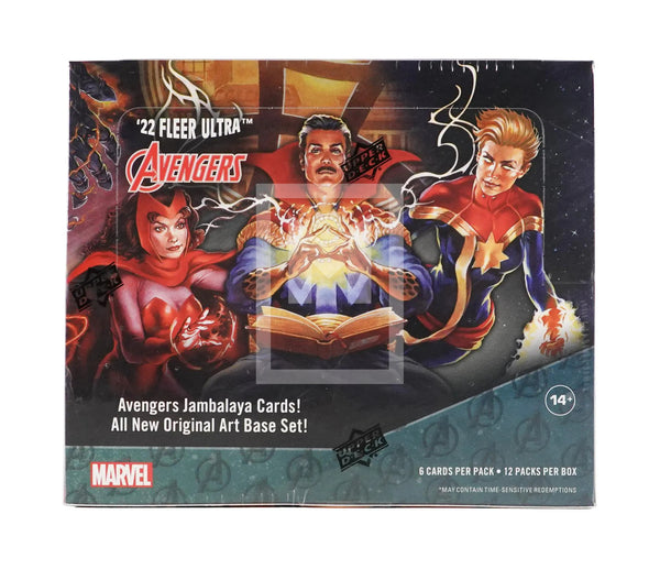 2022 Upper Deck Fleer Ultra Marvel Avengers Trading Card Hobby Box Front