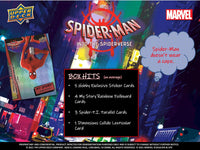 2022 Upper Deck Marvel Studios Spider-Man Into the Spider verse Trading Card Sell Sheet