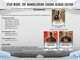2022 Topps Star Wars The Mandalorian Beskar Edition Chrome Trading Card Sell Sheet