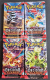 2023 Pokemon Trading Card Game Scarlet and Violet Obsidian Flames Trading Card 4 Pack Art Set Front