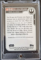 2023 Topps Star Wars Chrome Autograph Insert Trading Card 17 Princess Leia Organa Vivien Lyra Blair Back