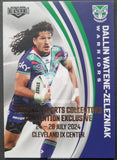 2024-TLA-NRL-ELITE-National-Sports-Collector-Convention-NSCC-Exclusive-Promo-Card-144-Dallin-Watene-Zelezniak-Auckland-Warriors-Trading-Card-Front