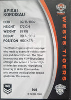 2024-TLA-NRL-ELITE-National-Sports-Collector-Convention-NSCC-Exclusive-Promo-Card-149-Apisai-Koroisau-Wests-Tigers-Trading-Card-Back